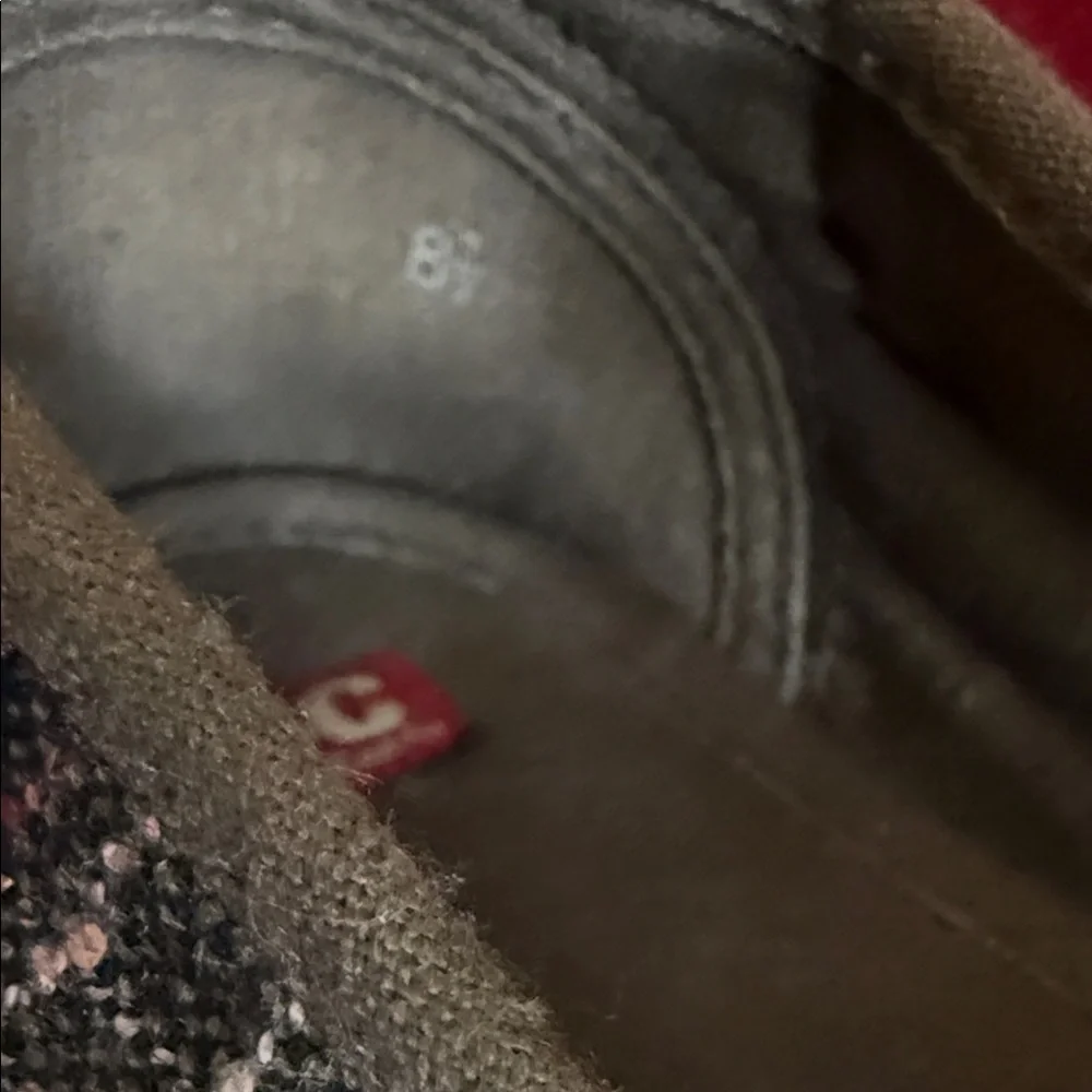 BC Footwear Textured Bow Flats - Olive and Brown - Picture 4 of 4